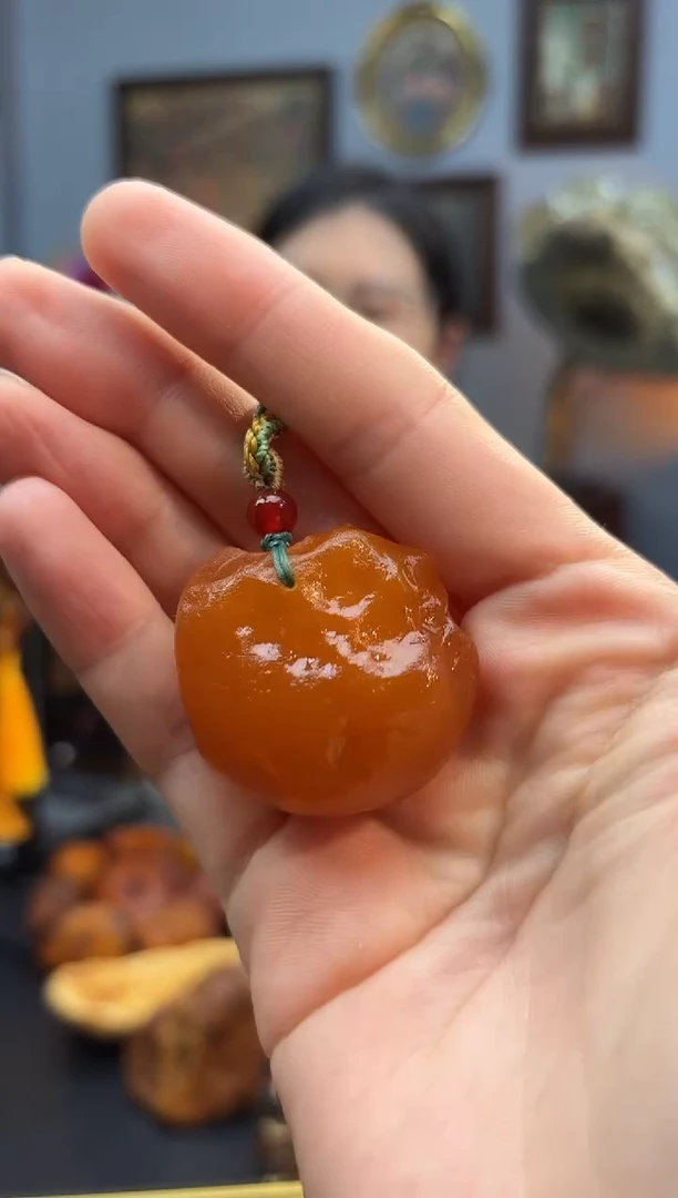 琥珀颈饰未镶嵌吊坠