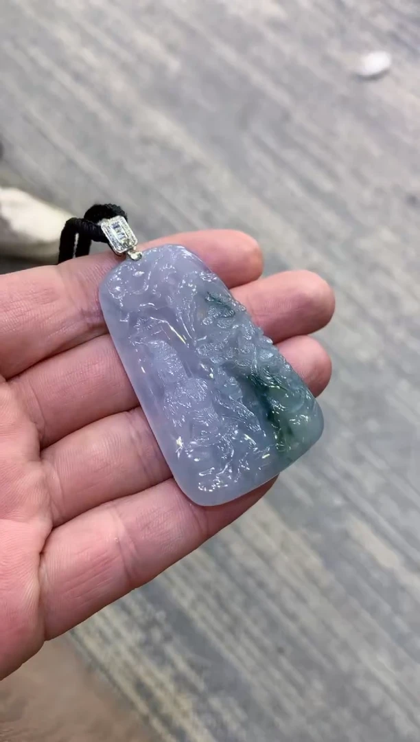 颈饰未镶嵌翡翠天然A货翡翠