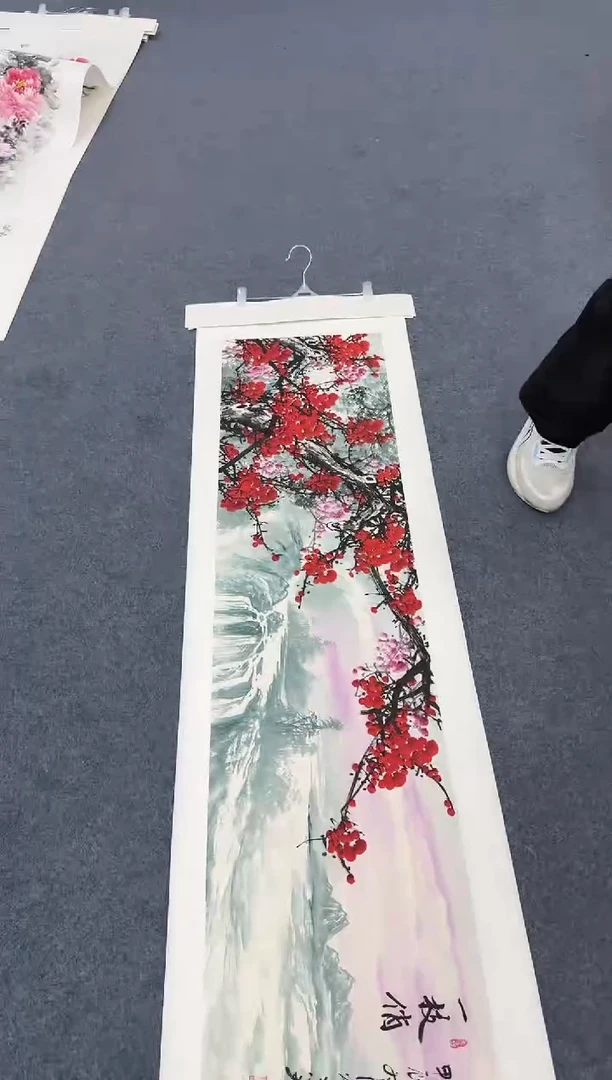 国画梅花山水同类型随机