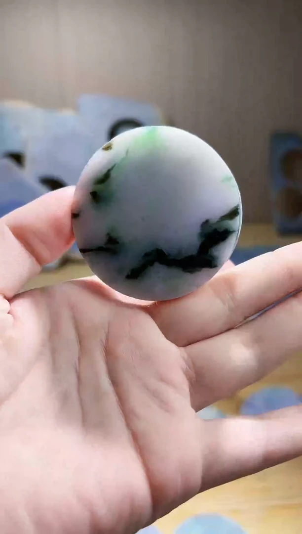 翡翠未镶嵌颈饰翡翠A货 姜谭077