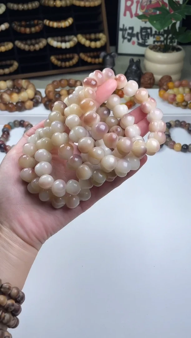 手串菩提根/象牙果福利皮桃菩提手串瑕疵不补