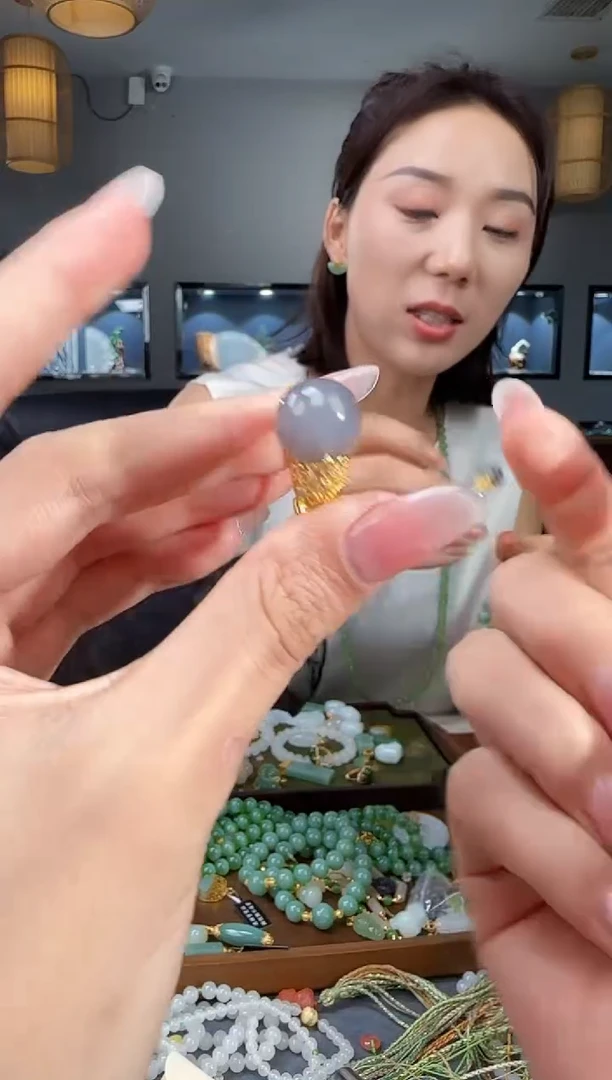 银S925镶嵌戒指和田玉11