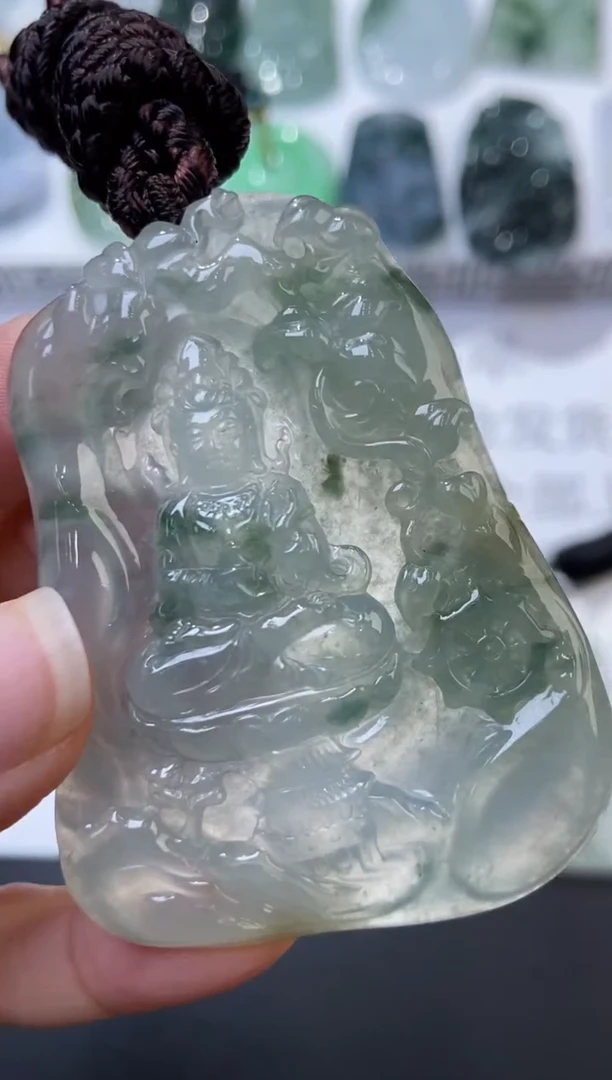 未镶嵌挂件翡翠379389   多人