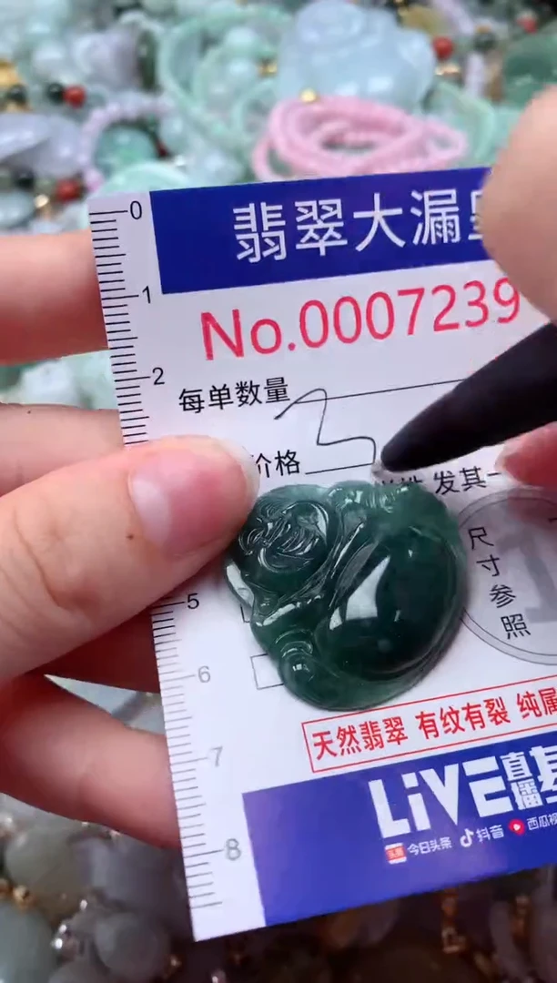 翡翠未镶嵌吊坠(不含链)7239