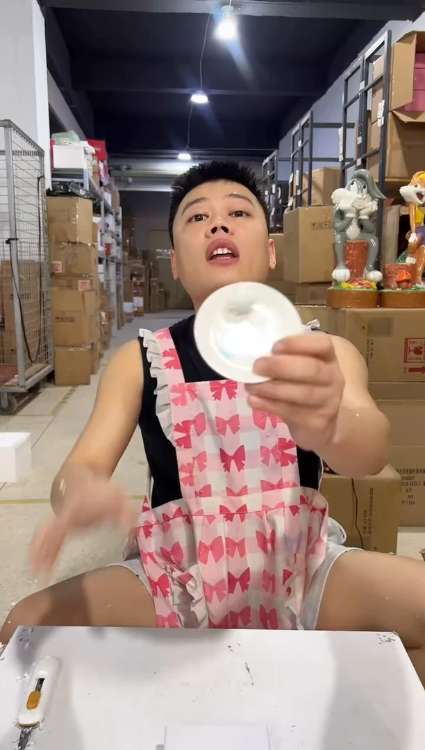 瓷片玉桂狗蘸料碟 陶瓷