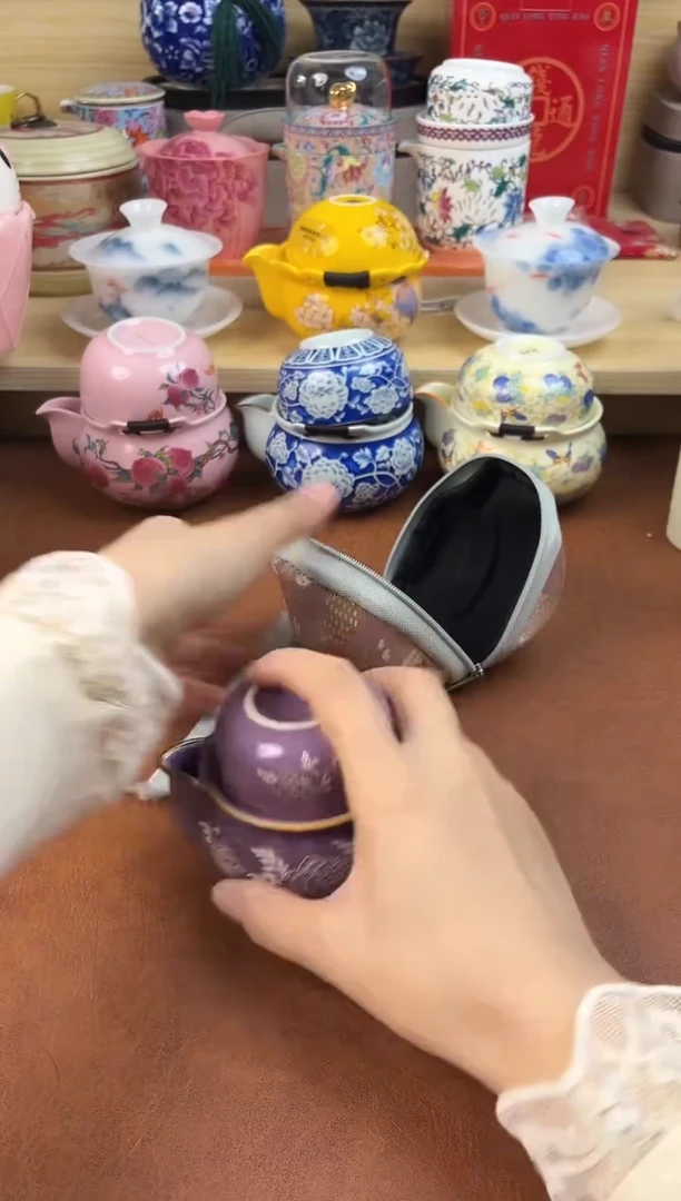陶陶瓷茶具摆件旅行套组