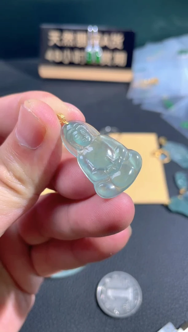 【闪购商品】翡翠颈饰18K金镶嵌翡翠