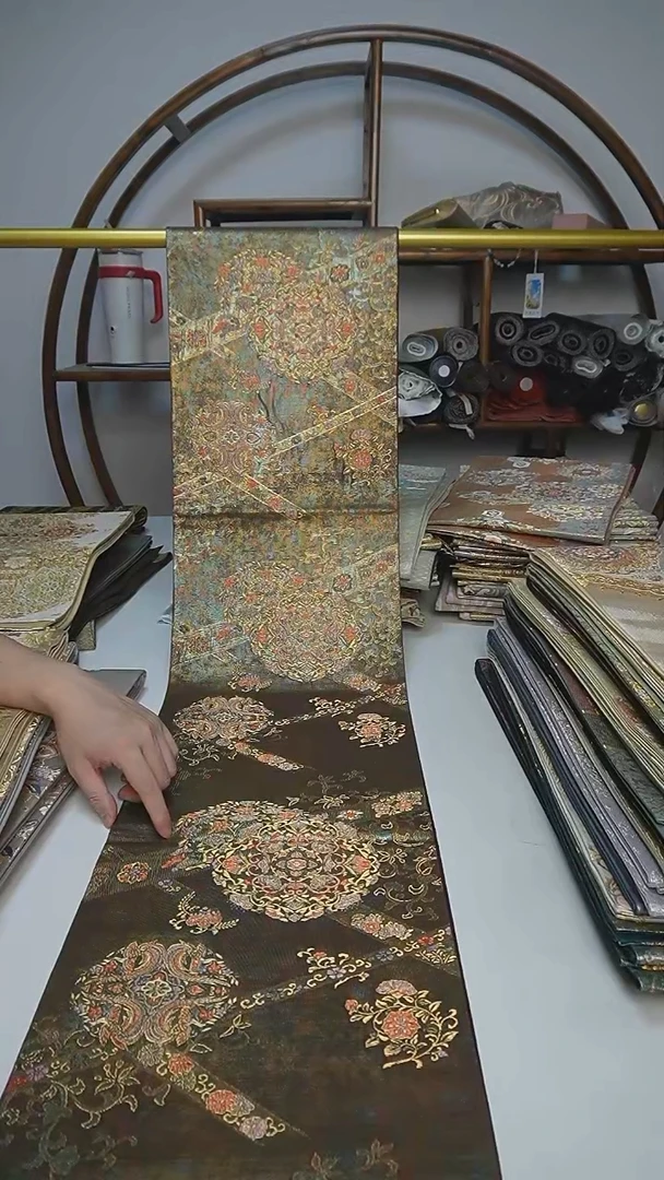 织绣11西阵织六通宝相花