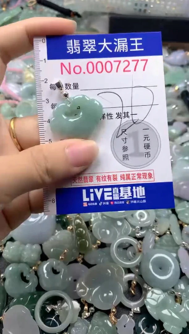 翡翠未镶嵌吊坠(不含链)7277