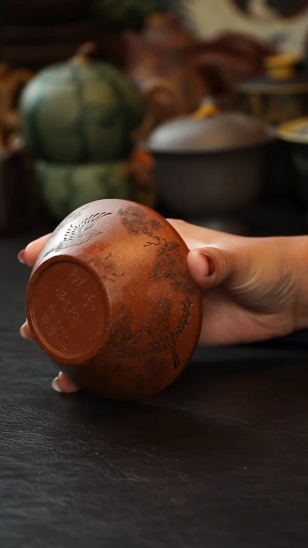 茶杯紫砂紫砂杯主人杯