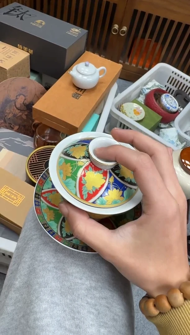 摆件陶茶具茶具茶具小野盖碗