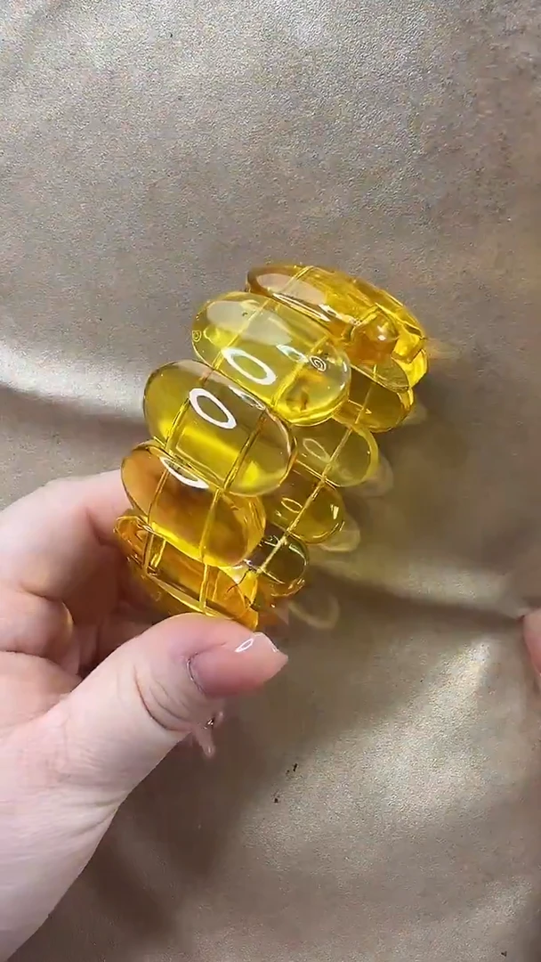 琥珀颈饰未镶嵌手串