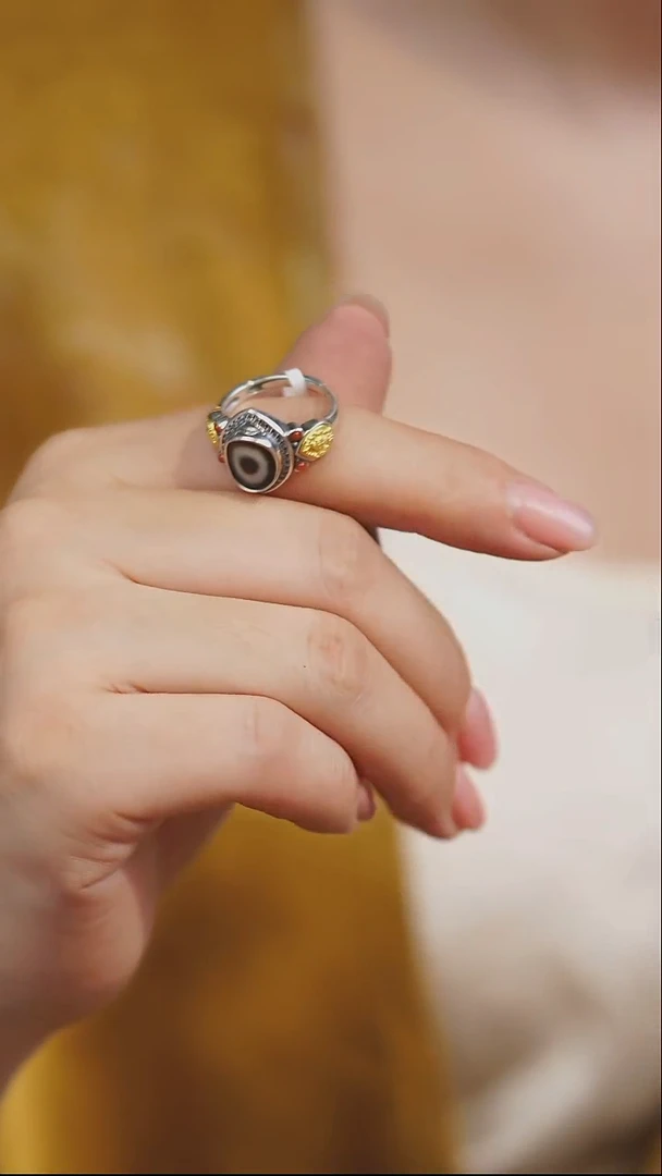 玛瑙/玉髓戒指未镶嵌多样性发一