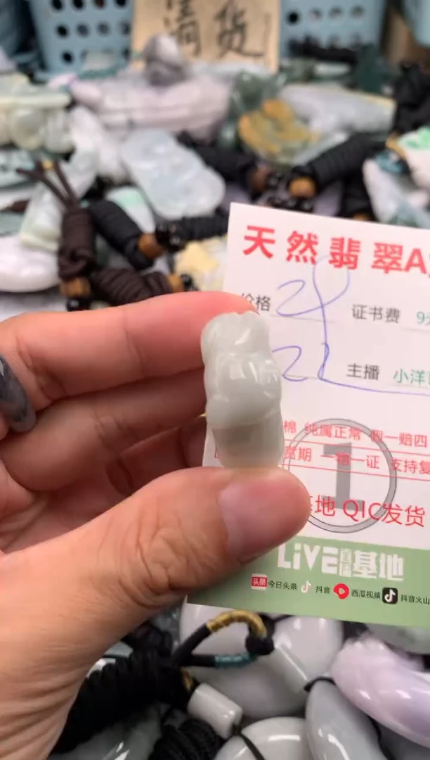 翡翠未镶嵌吊坠(不含链)1