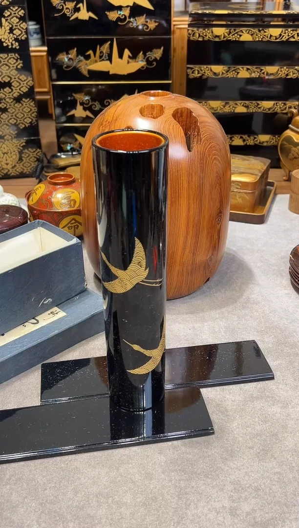 金莳绘 花器 大漆漆器大漆漆器