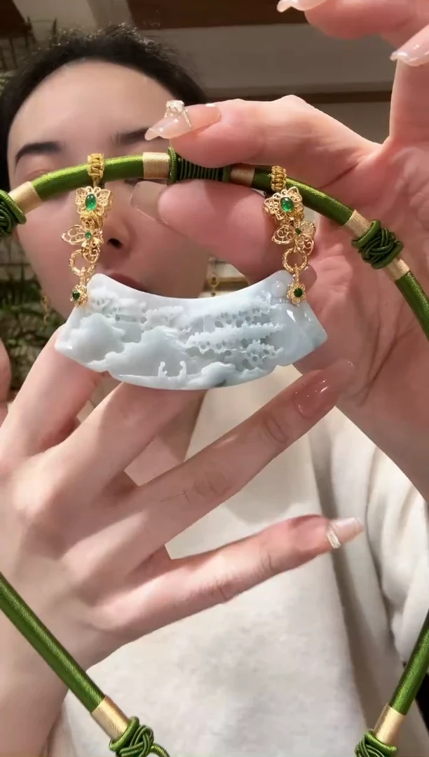 【闪购商品】翡翠颈饰未镶嵌国风