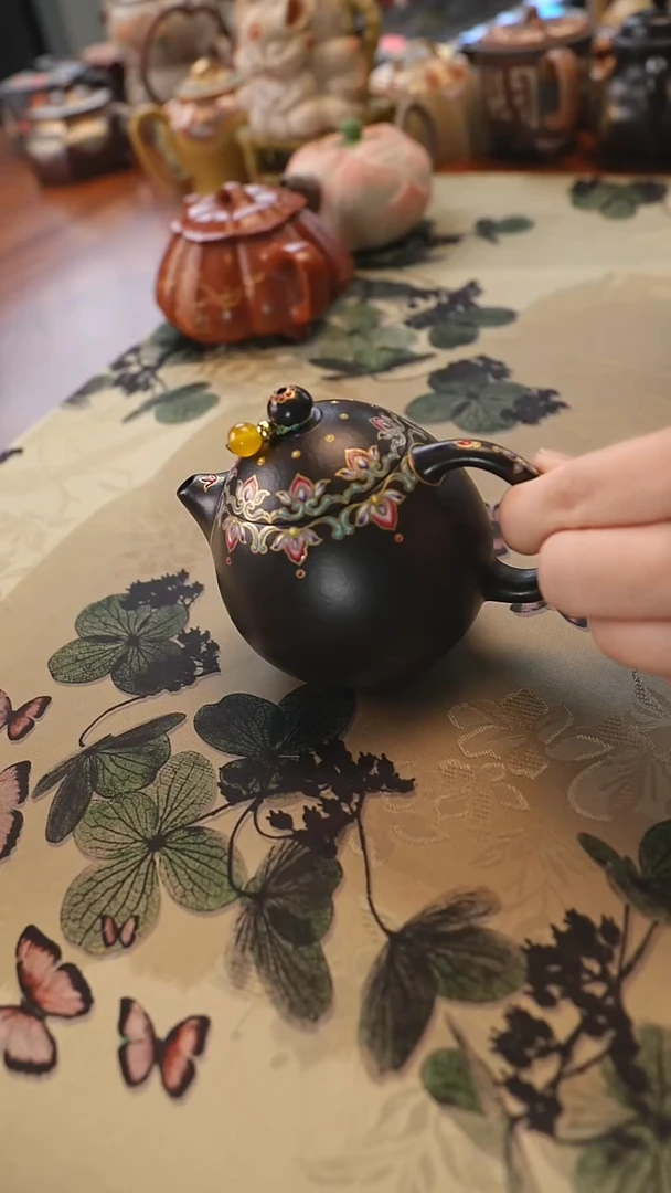 茶壶紫砂大红袍还原烧龙蛋