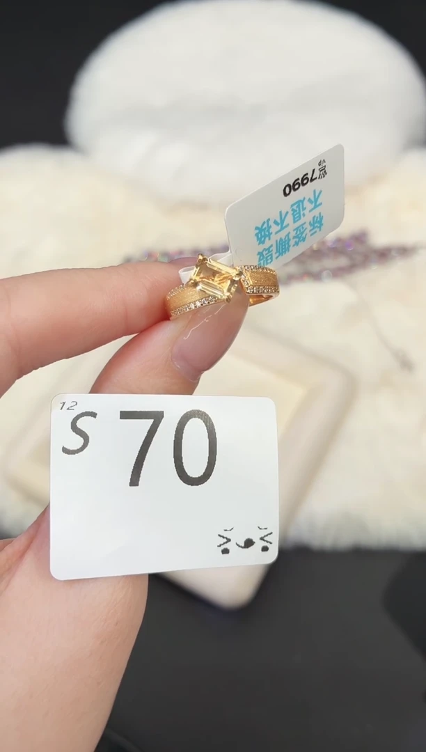 银S925镶嵌戒指水晶多样性发一S70