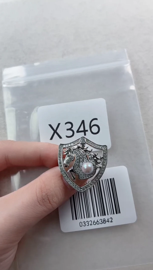 未镶嵌胸针海水珍珠X346