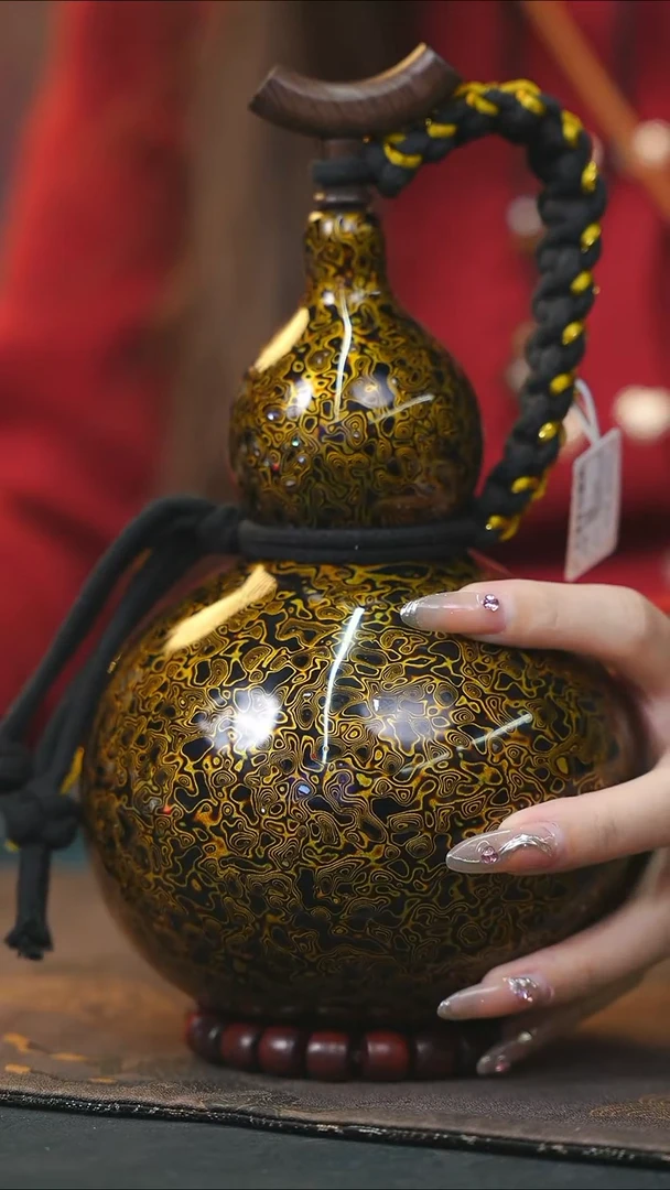 【闪购商品】WR187漆艺酒葫芦不包手串及旋转底座