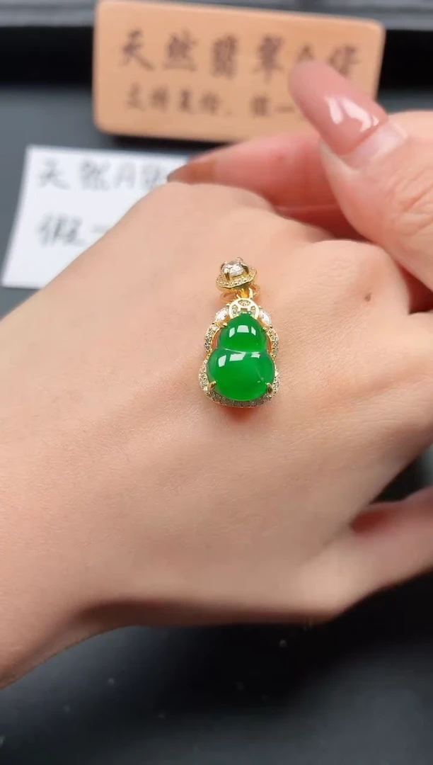 银S925镶嵌戒指翡翠111