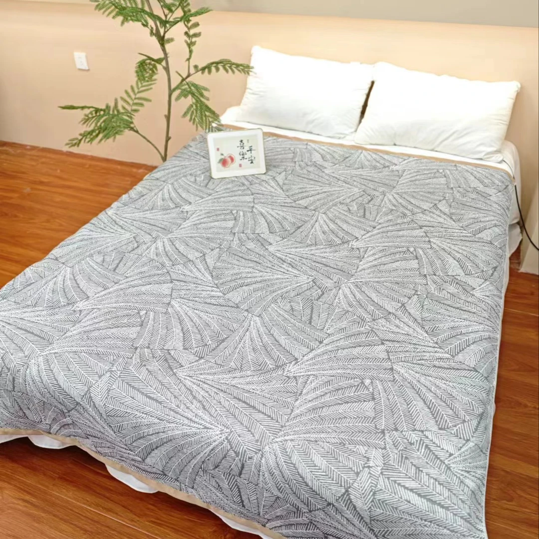 【M床盖-单人线条日记】150*200cm多层纱布细沙柔软通用床盖