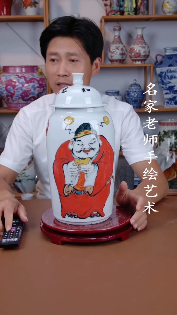 瓶景德镇手工手绘陶瓷摆件29