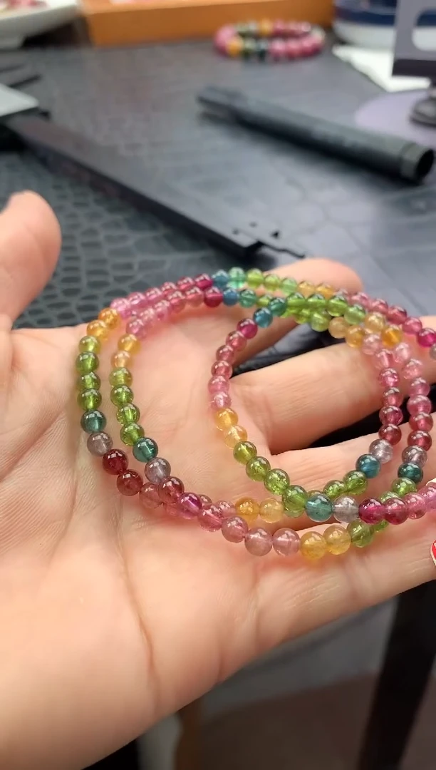 未镶嵌手串碧玺多样性发一条