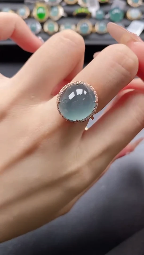 【闪购商品】翡翠戒指银S925镶嵌11111