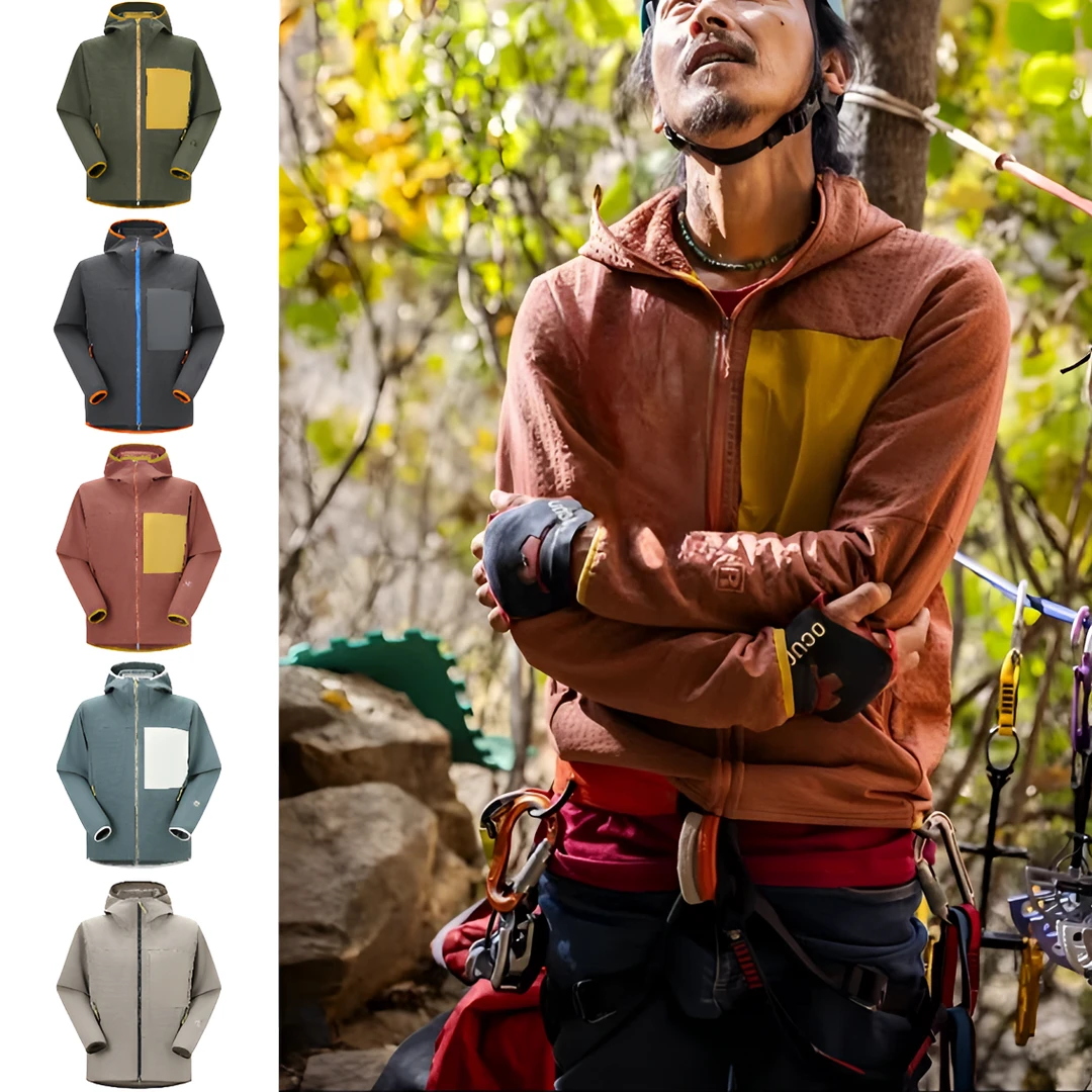 户外牛货！高端男女情侣秋冬3D立体裁剪撞色轻量化情侣夹克外套潮