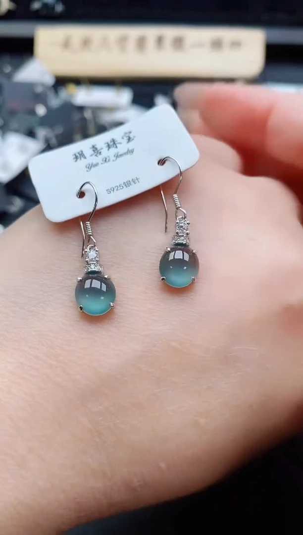 银S925镶嵌戒指翡翠1