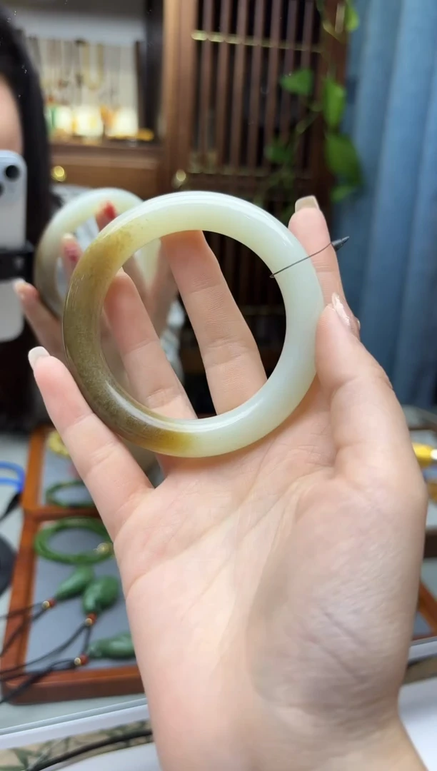 未镶嵌手镯和田玉和田玉手镯58#YR