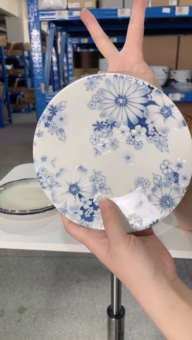 陶瓷花集6.5英寸平盘