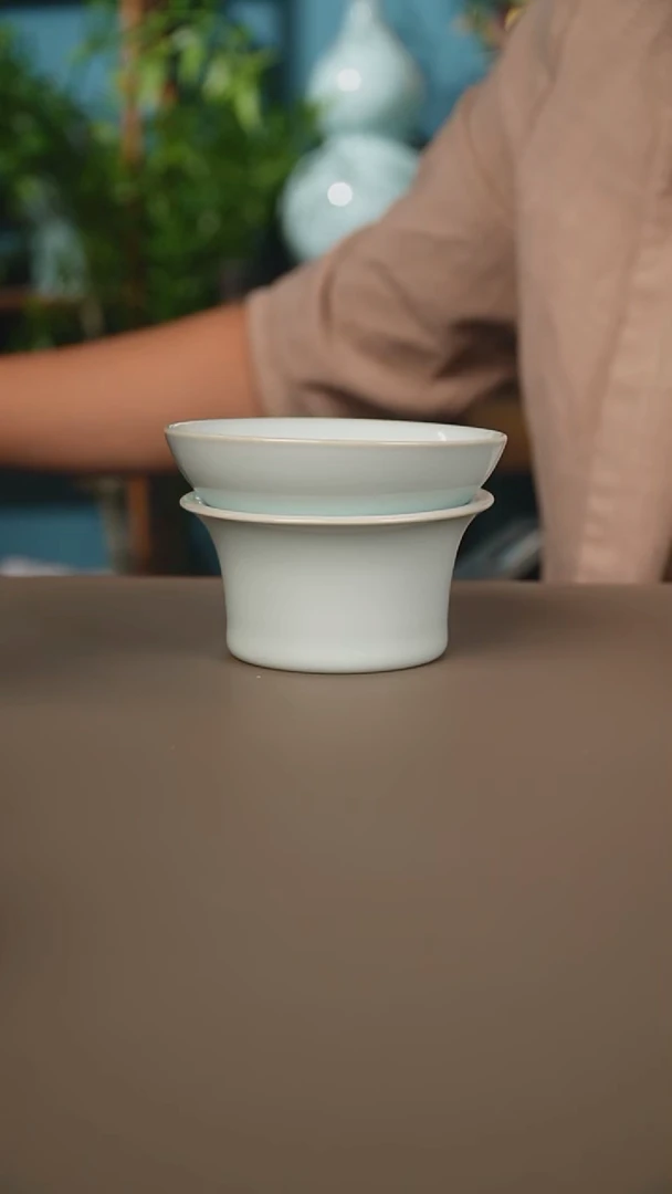 奎奎月白茶漏