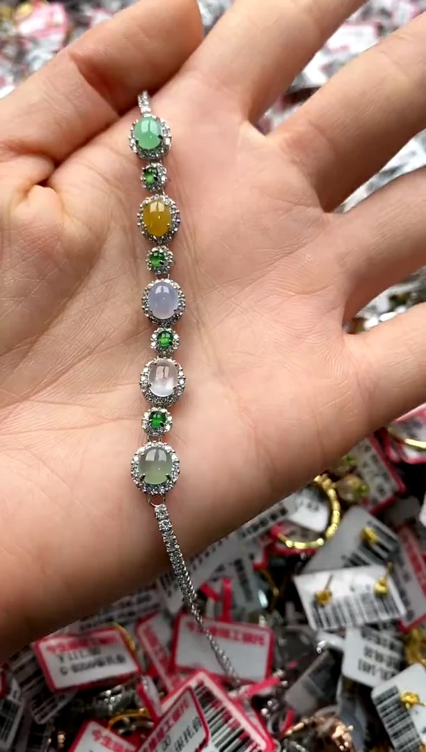 【闪购商品】翡翠戒指银S925镶嵌2222222      6