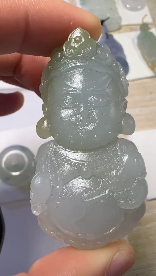 未镶嵌定制翡翠黄财神