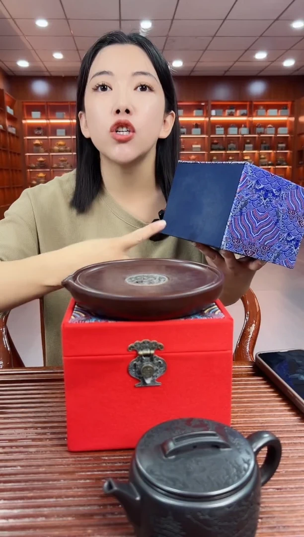 茶壶紫砂龙腾四方六方宫灯  顾林芬