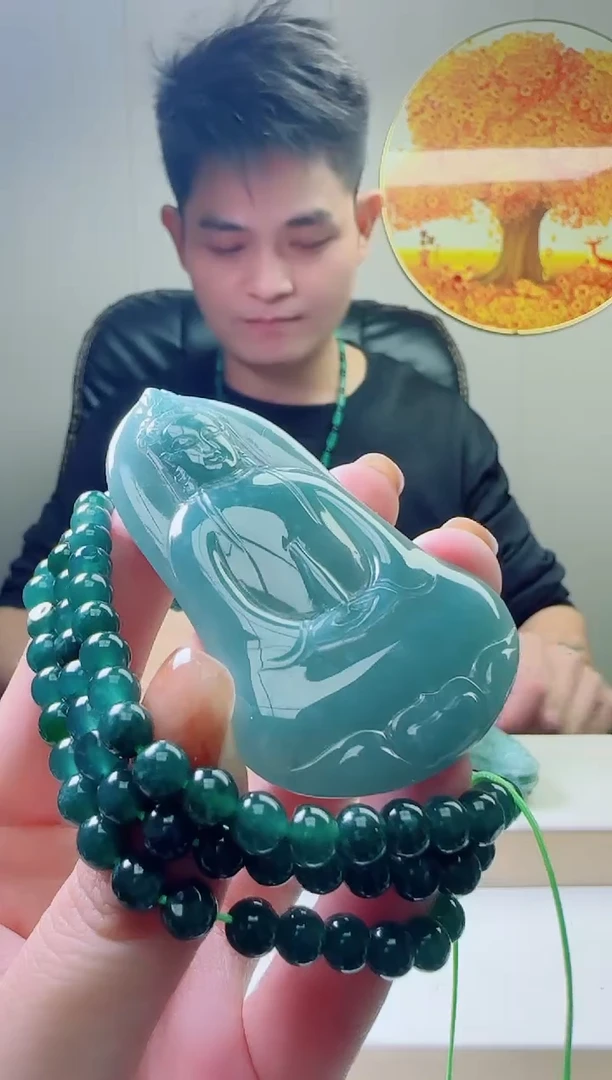 颈饰未镶嵌翡翠天然A货翡翠  多样性随机发其一