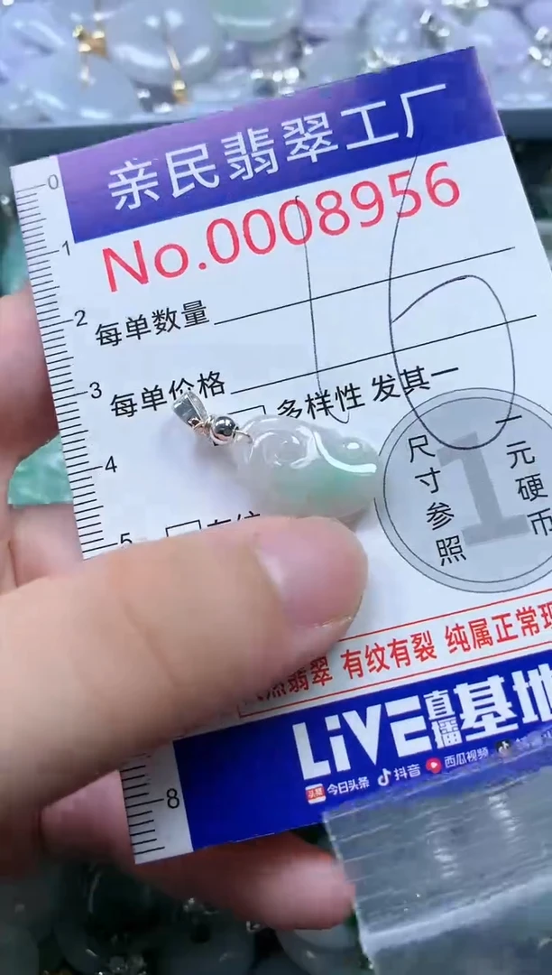 翡翠未镶嵌吊坠(不含链)8956