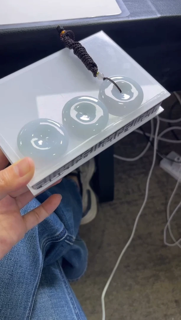 颈饰未镶嵌翡翠B128/多样性发一件/配绳子