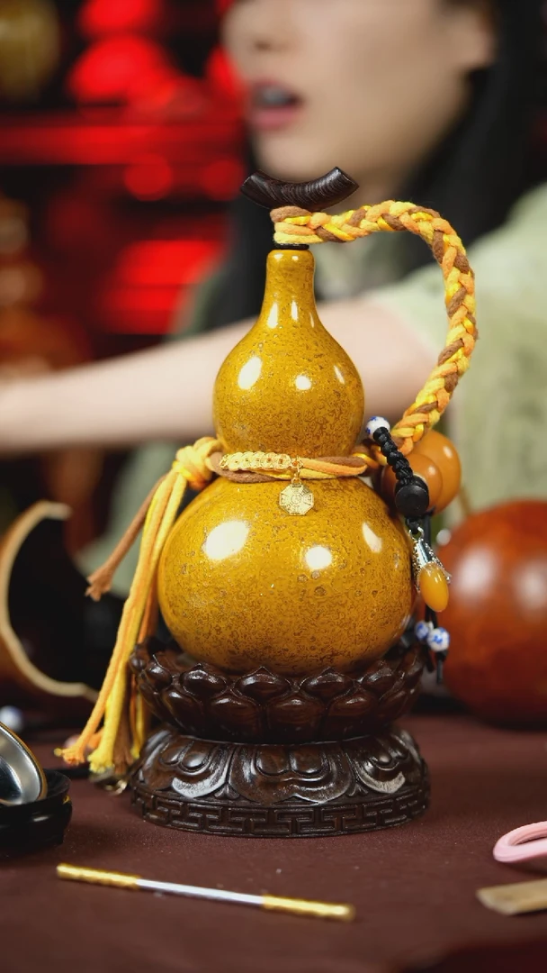 【闪购商品】407号400ml左右的非遗漆器酒葫芦