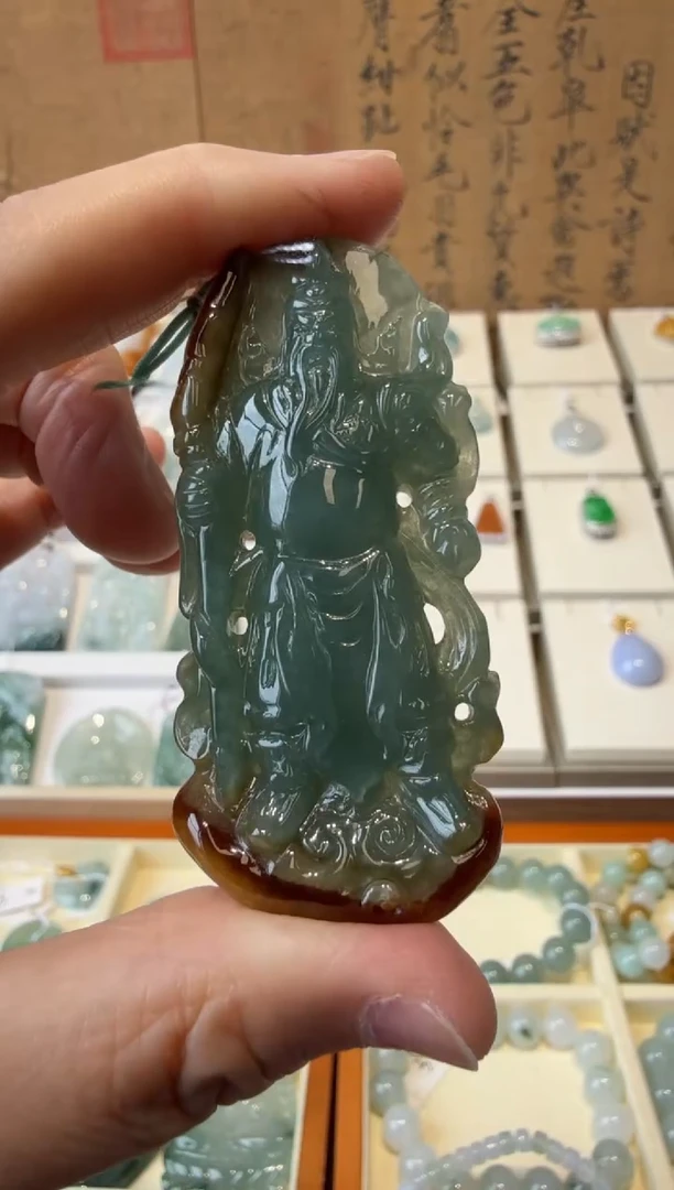 翡翠挂件未镶嵌A货翡翠多样性孤品