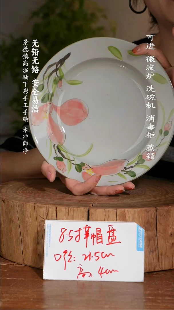 碗陶瓷景德镇高温瓷釉下彩手绘陶瓷