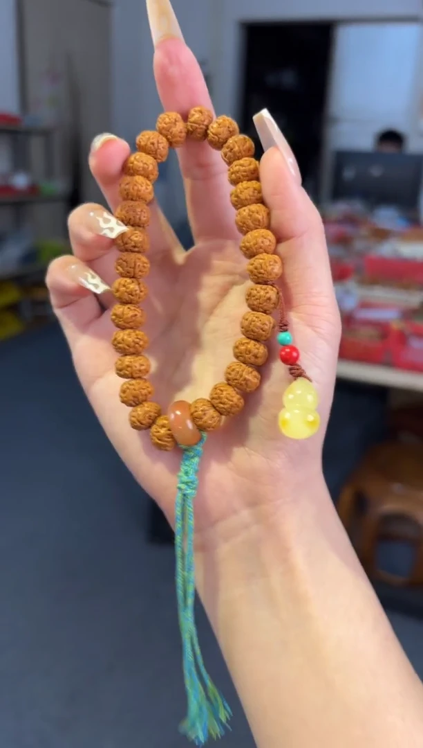 手链蜜蜡未镶嵌     11mm老树王蜜蜡【福禄】手持