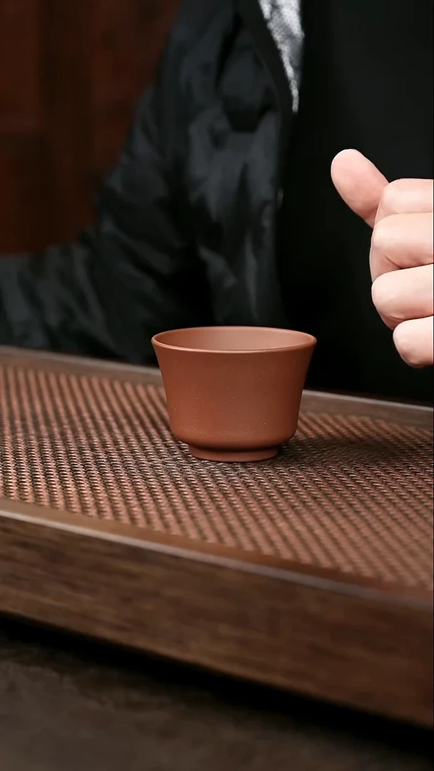 茶杯紫砂底槽清铃铛杯