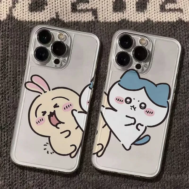 飞踢吉伊卡哇适用苹果16手机壳iPhone15透明14趣味情侣新款13软壳