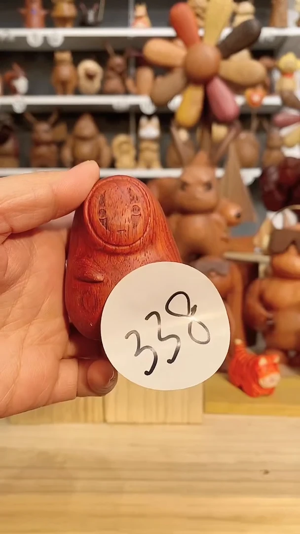 【闪购商品】木木雕摆件可爱卡通