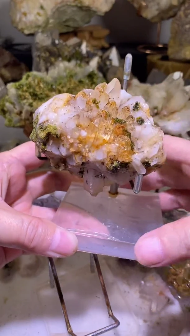 未镶嵌珠宝半成品水晶54号255g莫奈四川美姑超七花园水晶