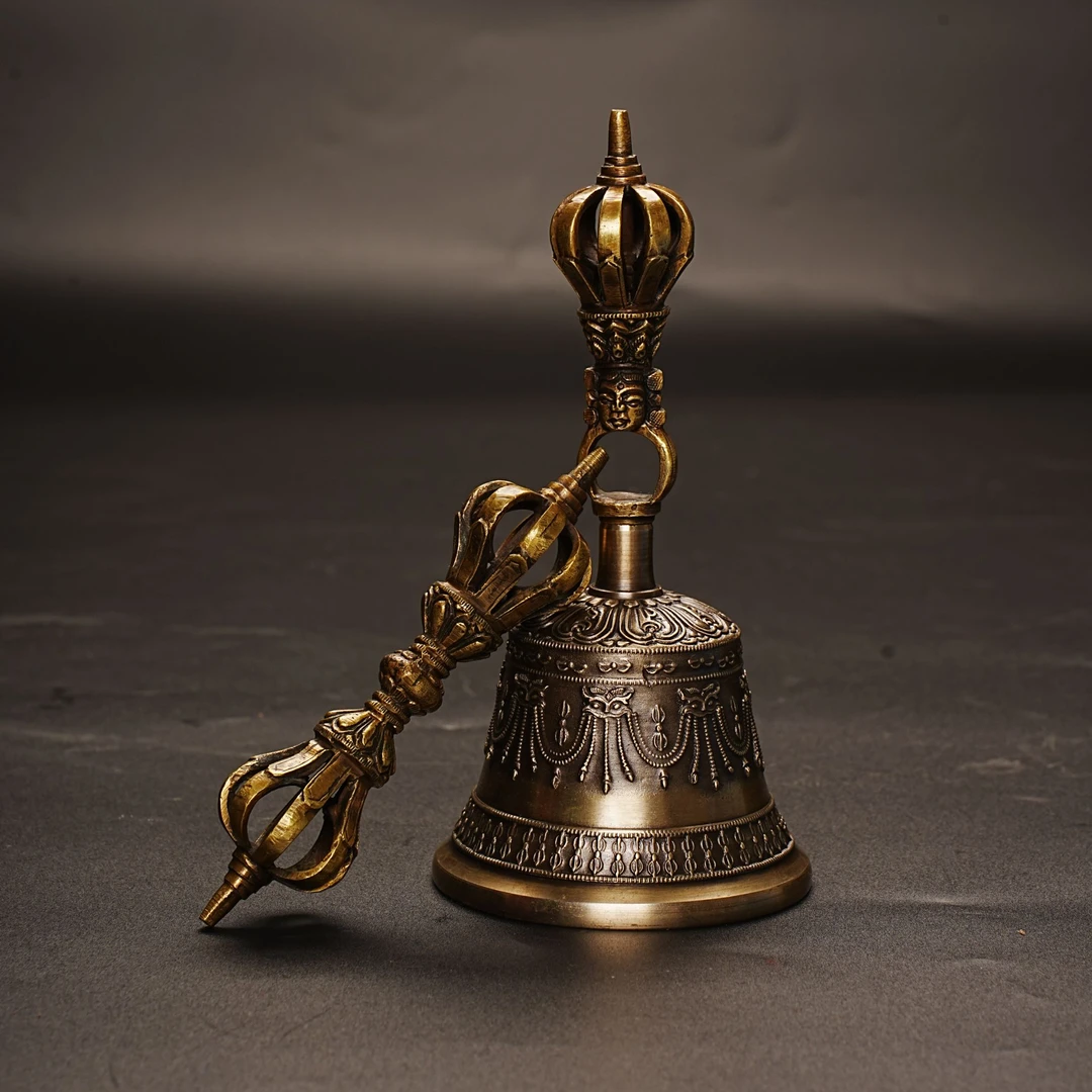 尼泊尔5股金刚铃手摇铃 直径7.8-9.5cm 具体尺寸价格请与主播确认