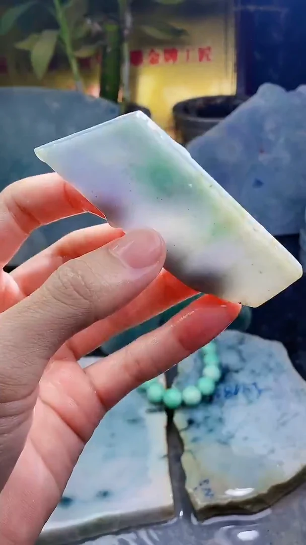 未镶嵌挂件翡翠小雨1755